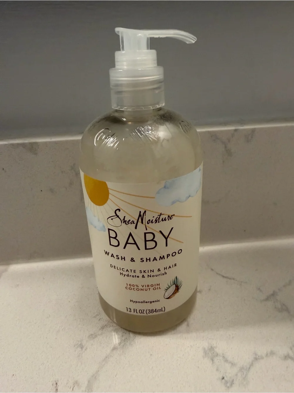 Shea Moisture Baby Wash & Shampoo Coconut Oil 13 oz